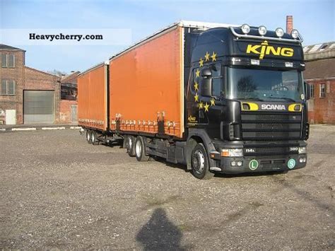 Scania TopLine 114 380 Articulated 2001 Stake Body And Tarpaulin Truck