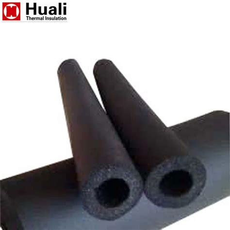 Custom Flexible Black Hot Water Insulation Material Rubber Foam Pipes