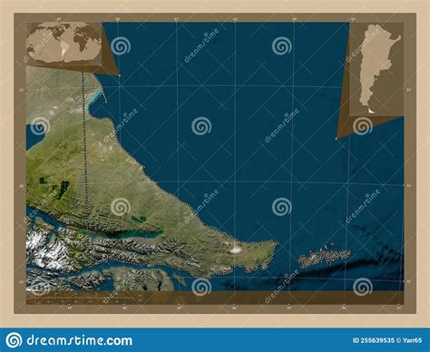 Tierra Del Fuego, Argentina. Low-res Satellite. Capital Stock ...