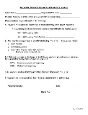 Printable Msp Questionnaire Complete With Ease Airslate Signnow