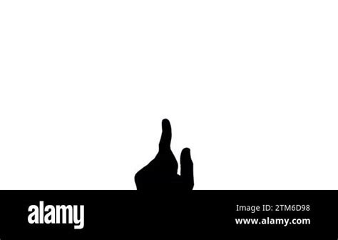 Silhouette Of No Sign By Index Finger Rejection Body Language And