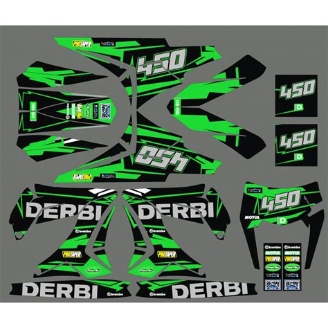 Kit D Co Derbi Car Nage Tnt Cyan Boutique Kit D Co Moto