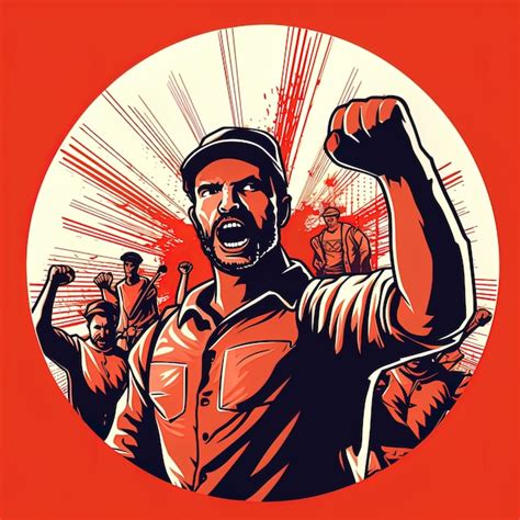 Premium Ai Image Labor Worker Union Poster