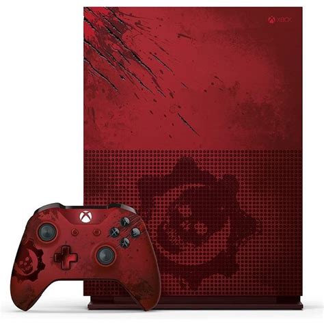 Xbox One S 2000GB Rojo Edición limitada Gears of War 4 Gears of