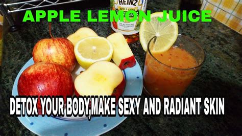 Apple Lemon Juice Detox Your Body Losing Weight And Maintaining Youthful And Radiant Skin