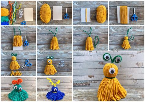 Yarn Monsters Halloween Craft In The Playroom