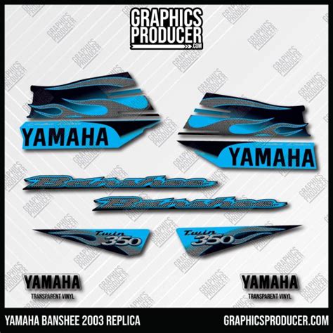 Yamaha Banshee Decals Replica Stickers Graphics Producer