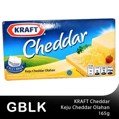 Jual Kraft Keju Cheddar Olahan 165 Gram Shopee Indonesia