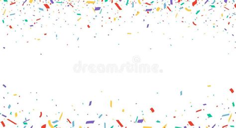 Colorful Confetti Celebration Banner Design Stock Vector Illustration Of Decoration Event