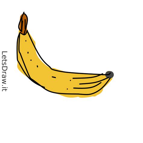 How To Draw Ripe Banana O Sedreu Png Letsdrawit