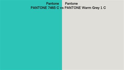 Pantone 7465 C Vs PANTONE Warm Grey 1 C Side By Side Comparison