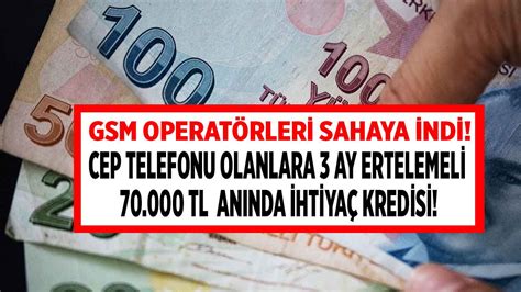 GSM operatörleri sahaya indi Cep telefonu olanlara 3 ay ertelemeli 75