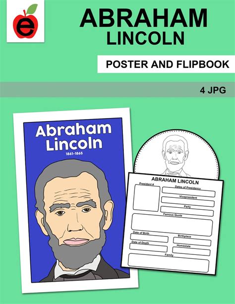 Abraham Lincoln Poster And Flipbook