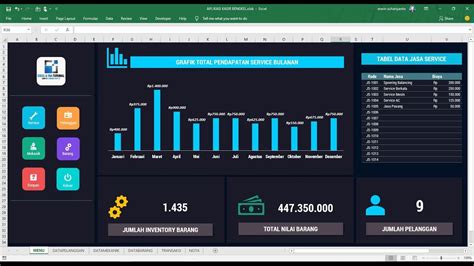 Full Tutorial Aplikasi Kasir Bengkel Sederhana Excel Vba Youtube