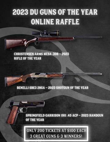 Ncdu Guns Of The Year Raffle Tue Jan