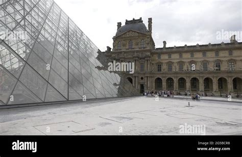 Pyramid Of The Louvre Museum Building Stock Videos Footage HD And