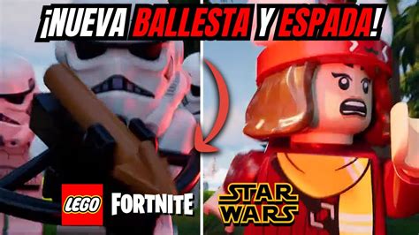 NUEVA BALLESTA Y ESPADA EN LEGO FORTNITE LEGO FORTNITE X STARS WARS