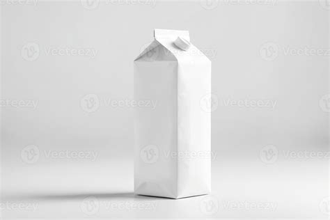 Blank White Carton Box With Spout Cap Mock Up 48150755 Stock Photo At