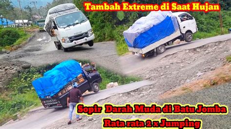 Batu Jomba Momen Sulit Bagi L300 Dan Isuzu Traga Terpaksa Dua Kali