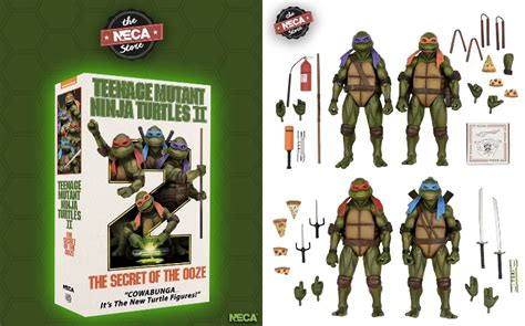 NECA S Teenage Mutant Ninja Turtles II Action Figures And Accessories