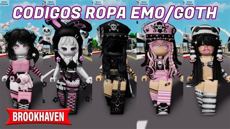 Códigos ropa EMO GOTH GRATIS en Brookhaven RP ROBLOX roblox