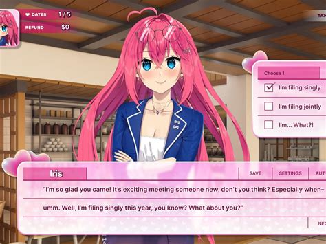 This Dating Simulator Game Says Itll Help Prepare Your Taxes As You