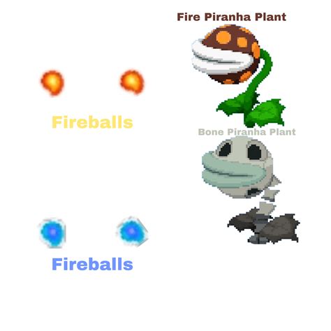 Fire Piranha Plant Bone Piranha Plantfireballs By Lucydrawer11 On