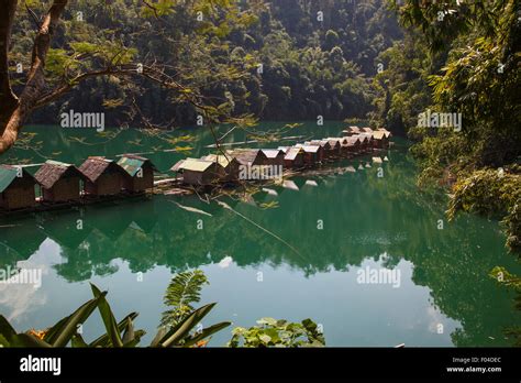 Khao Sok Floating Bungalows Stock Photo - Alamy