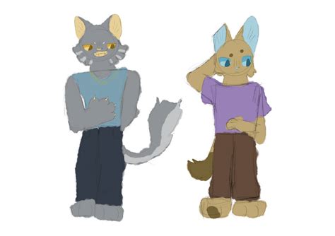 Anthro Cats Test By Br33z3w1ng On Deviantart