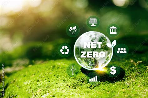 Net Zero And Carbon Neutral Concept Net Zero Greenhouse Gas Emissions