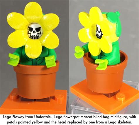 Lego Flowey from Undertale by dvandom on DeviantArt