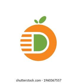 Orange Letter D Logo Icon Vector Stock Vector (Royalty Free) 1960367557 | Shutterstock