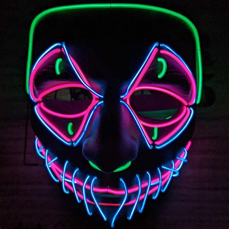 Masque Led Démon Masque Halloween Led