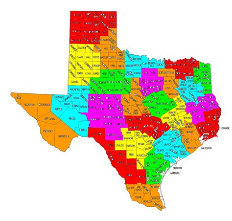 Texas TxDOT District Maps