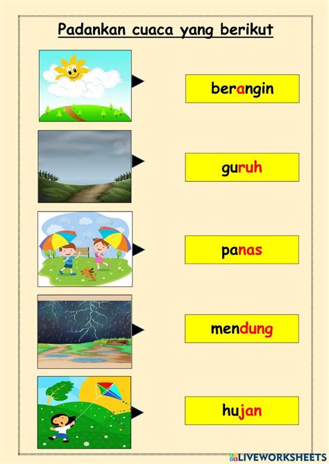 Cuaca Kd Worksheet Artofit