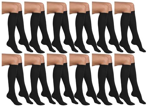 Wholesale Yacht Smith Women S Knee High Socks Solid Colors Black