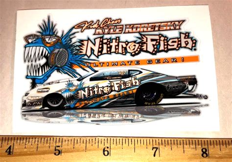 Kid Chaos Kyle Koretsky Nitro Fish Pro Stock Nhra Drag Racing Die Cut