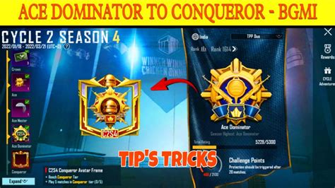 Day Ace Dominator To Conqueror Bgmi Duo Conqueror Rank Push Tip