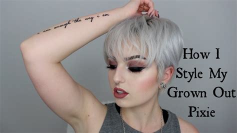 How I Style My Grown Out Pixie Youtube