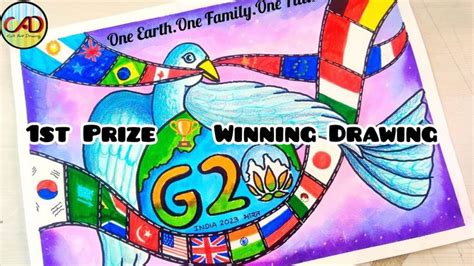 G20 Drawing / G20 India Logo Drawing