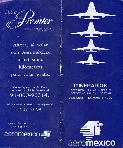 Airline memorabilia: Aeroméxico (1992)