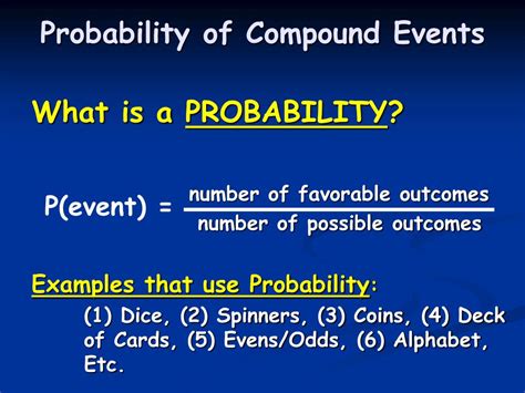 Ppt Probability Of Compound Events Powerpoint Presentation Free