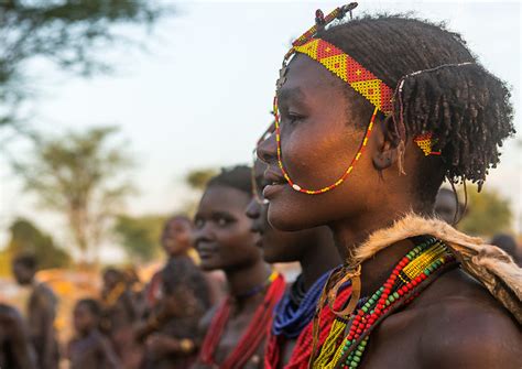 Dassanech Tribe Women During Dimi Ceremony To Celebrate Circumcision Of