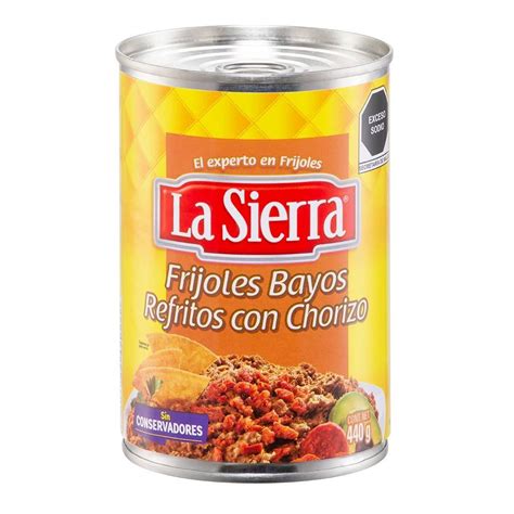 Frijoles Bayos La Sierra Refritos Con Chorizo En Lata G Walmart