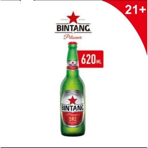 Jual Bir Bintang Pilsener Botol Jumbo 620ml Shopee Indonesia