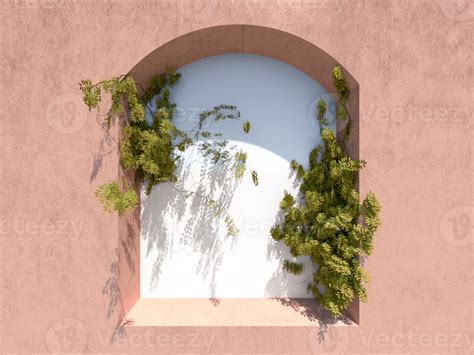 Arch Shaped Niche Decorated With Ivy 23673524 Png