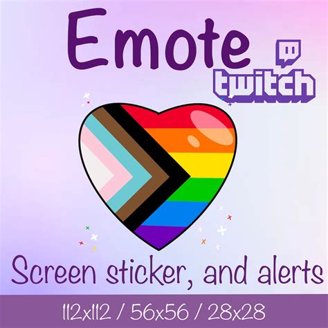 Lgbtqia Pride Month Love Emote For Twitch Etsy