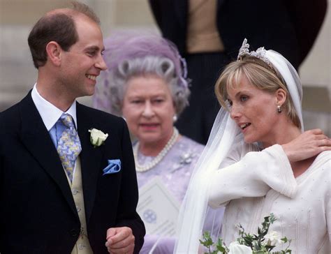 Prince Edward and Sophie Rhys-Jones The Bride: Sophie Rhys-Jones, a