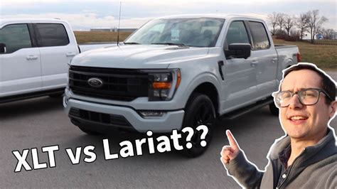 2023 Ford F 150 Xlt Vs Lariat Black Appearance Package Youtube