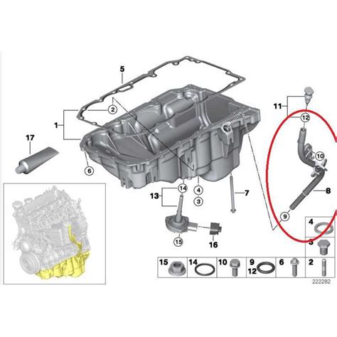 Tuyau De Guidage Carter D Huile Indicateur De Niveau D Huile Pour Bmw